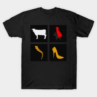 Cow, cape, hair & slipper T-Shirt